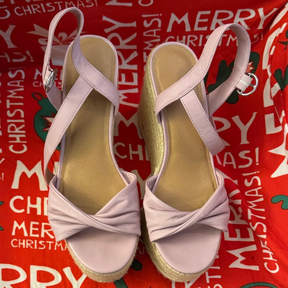 Women's Lavender Wedge Sandals